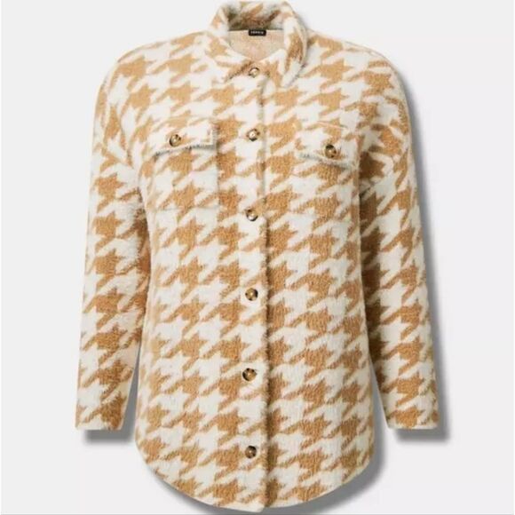 Torrid Eyelash Shacket Sweater - Picture 4 of 10